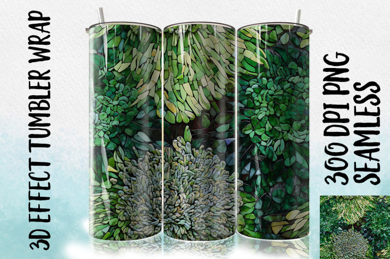 3d-green-scabiosa-tumbler-wrap-1