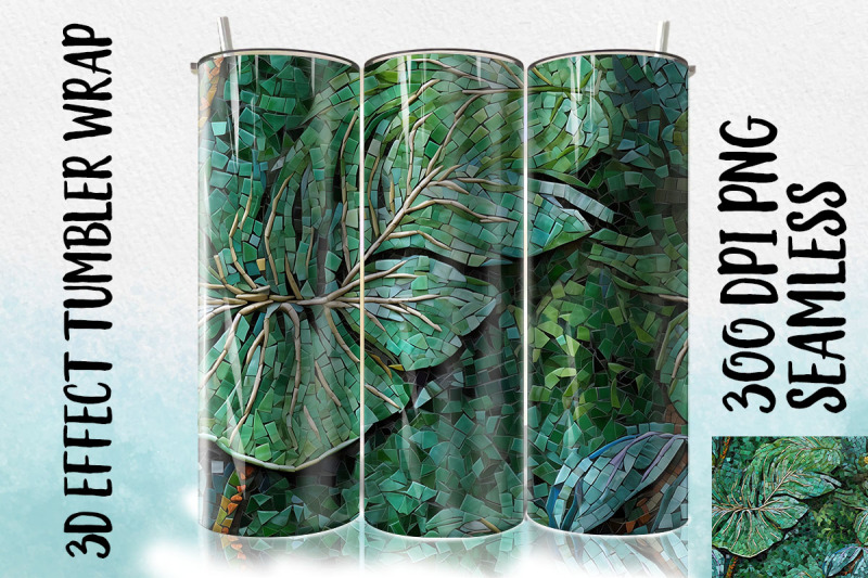 3d-green-philodendron-tumbler-wrap-1