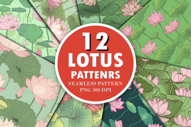 lotus-seamless-pattern-bundle