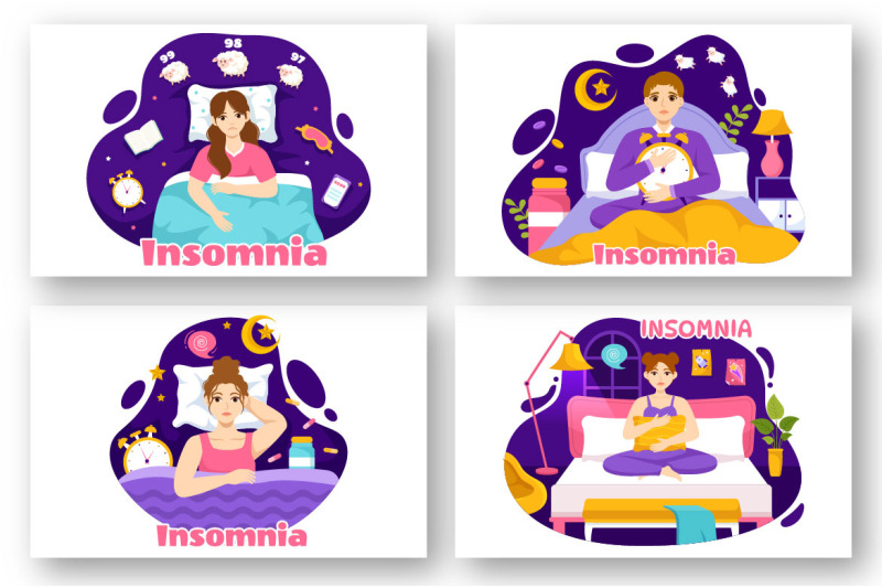 15-insomnia-vector-illustration