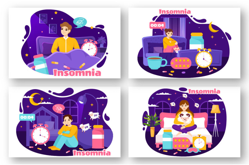 15-insomnia-vector-illustration