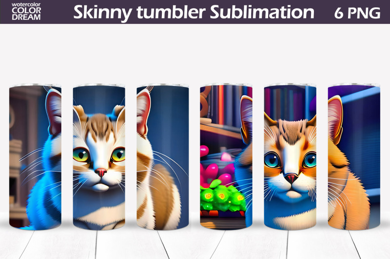 3d-cat-tumbler-wrap-3d-animals-tumbler-sublimation-nbsp