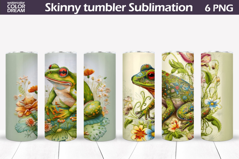 frog-tumbler-wrap-frog-embroidery-tumbler-sublimation