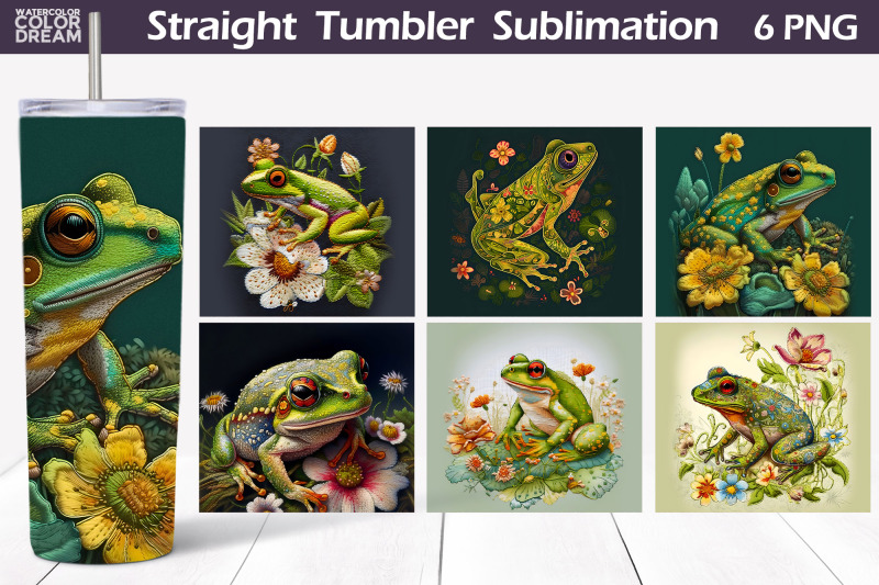 frog-tumbler-wrap-frog-embroidery-tumbler-sublimation