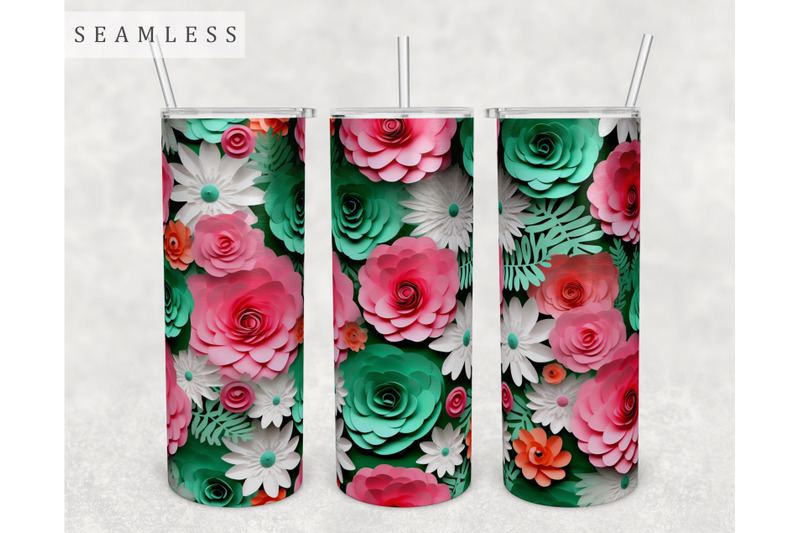 3d-paper-flowers-tumbler-wraps-bundle-20oz-skinny-tumbler-sublimation