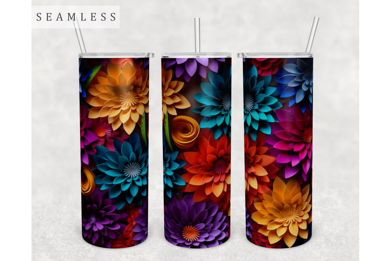 3d-paper-flowers-tumbler-wraps-bundle-20oz-skinny-tumbler-sublimation