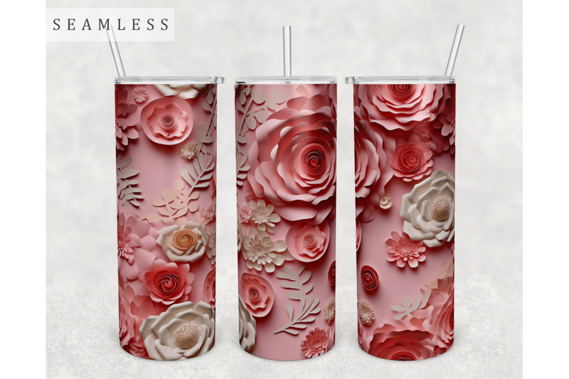 3d-paper-flowers-tumbler-wraps-bundle-20oz-skinny-tumbler-sublimation