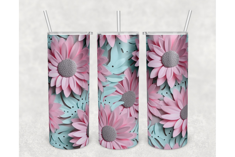 3d-paper-daisies-tumbler-wraps-bundle-20oz-skinny-tumbler-sublimation