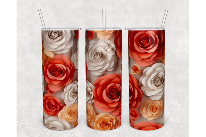 3d-paper-roses-tumbler-wraps-bundle-20-oz-skinny-tumbler-sublimation