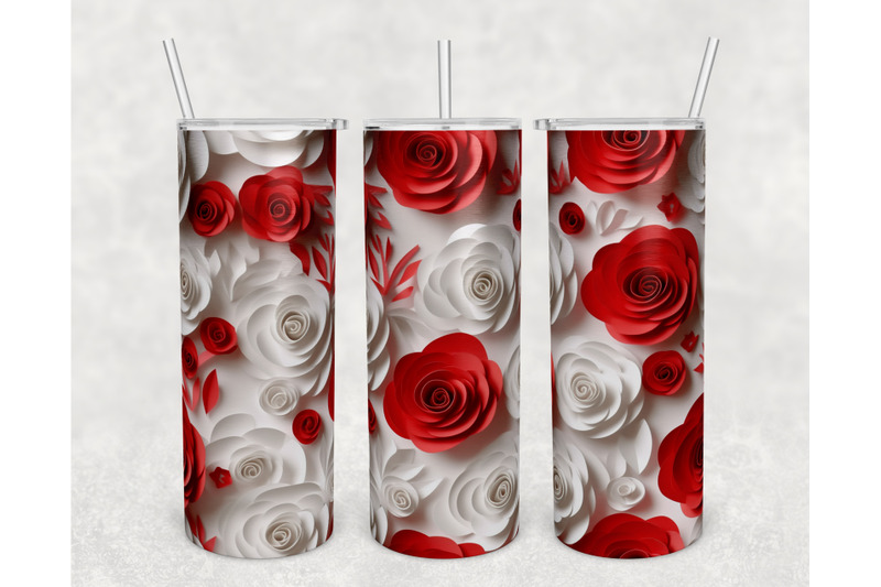 3d-paper-roses-tumbler-wraps-bundle-20-oz-skinny-tumbler-sublimation