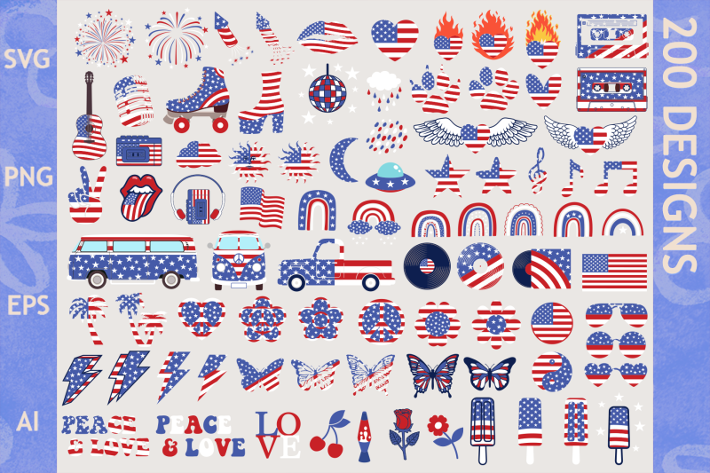 150-retro-4th-of-july-clipart-and-svg-cut-files-groovy-4th-of-july