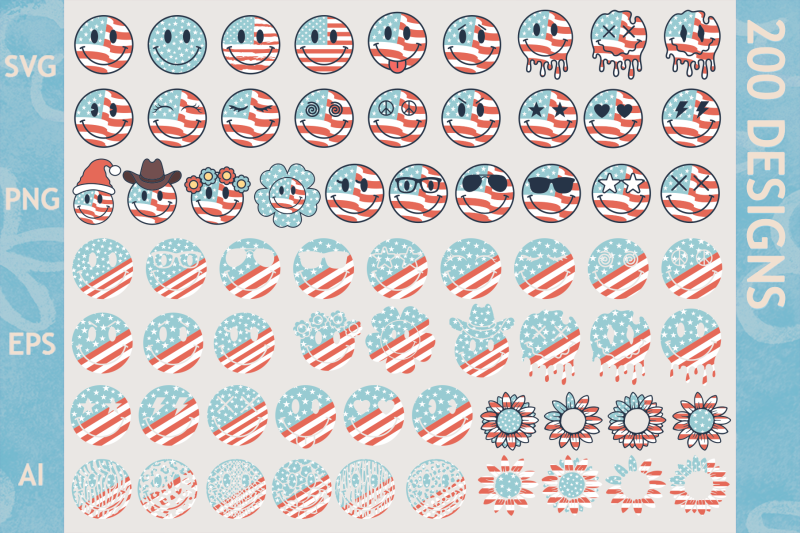 150-retro-4th-of-july-clipart-pastel-and-svg-cut-files-groovy