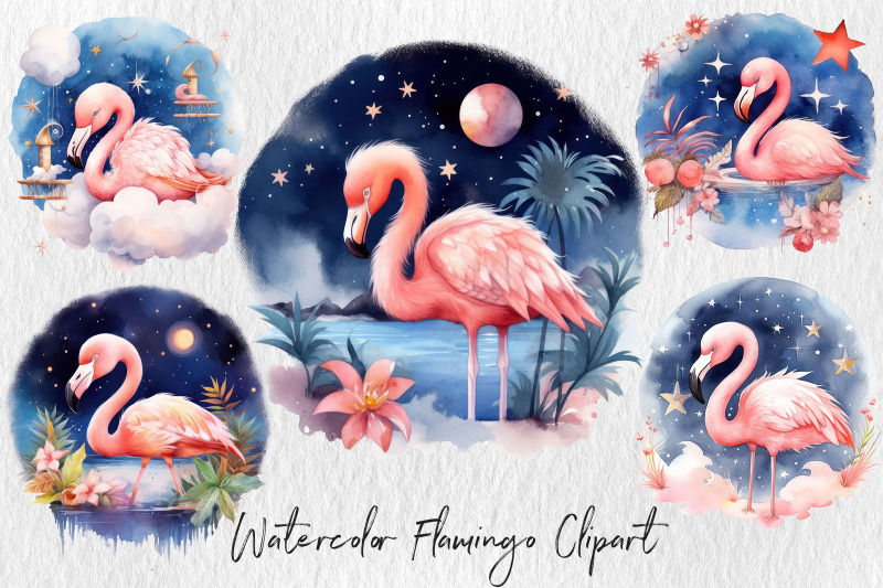 watercolor-flamingo-clipart