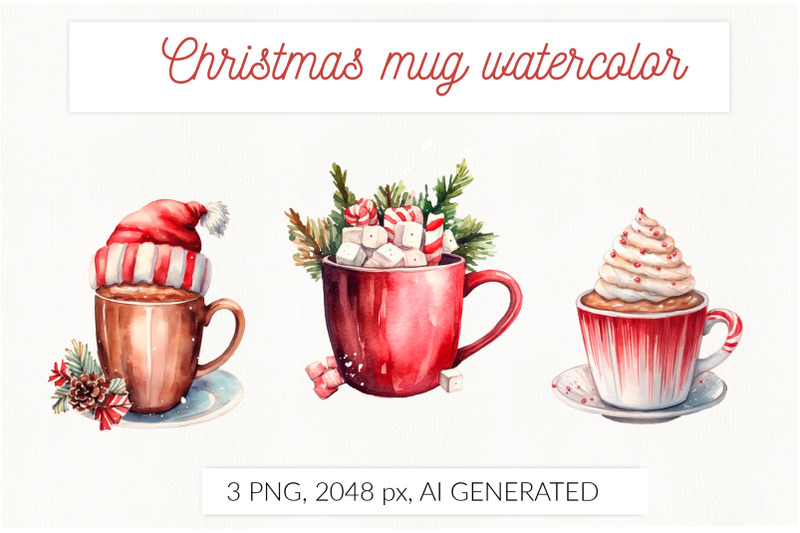 christmas-red-mug-hot-cocoa-watercolor-sublimation