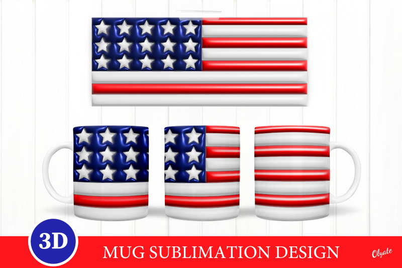 3d-puff-american-flag-sublimation-mug-wrap-png