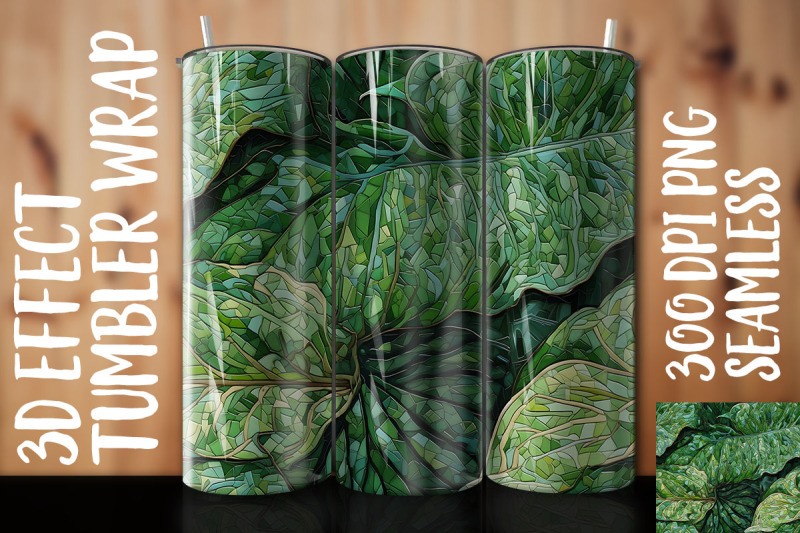 3d-green-philodendron-tumbler-wrap-2