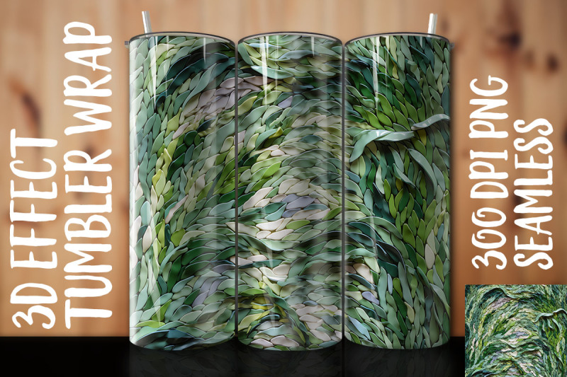 3d-green-dracaena-tumbler-wrap-2