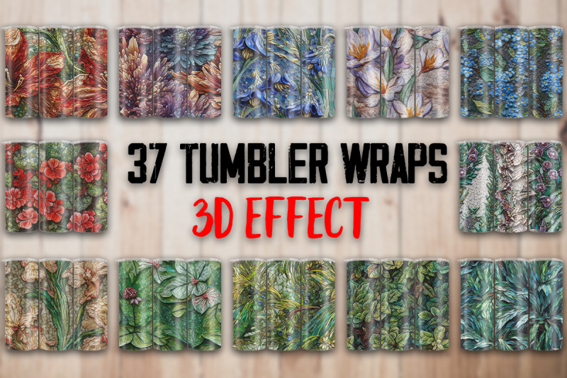 3d-vintage-flowers-tumbler-wrap-design