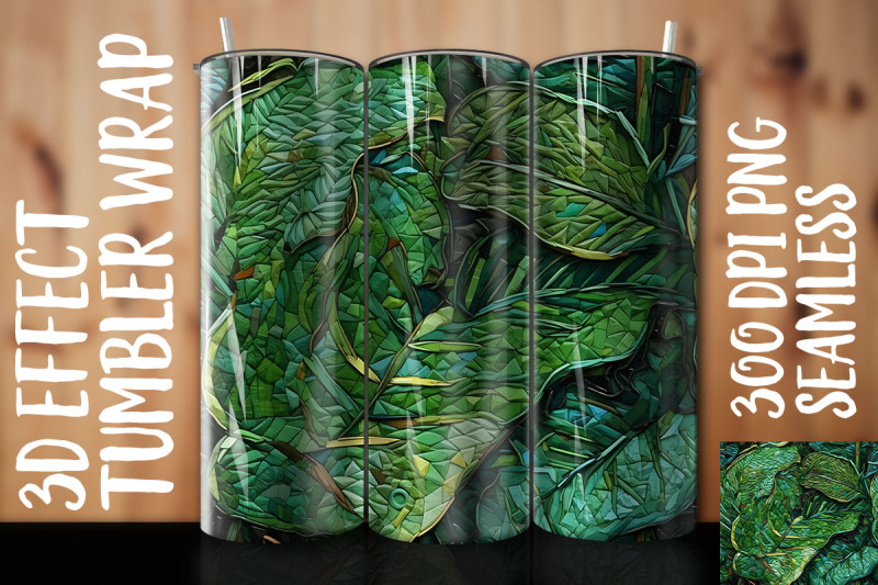 3d-green-philodendron-tumbler-wrap-3