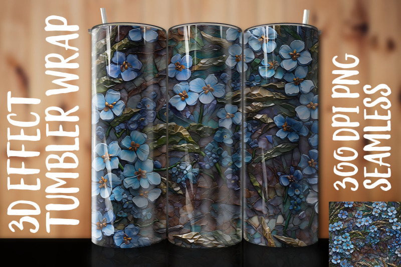 3d-forget-me-not-tumbler-wrap