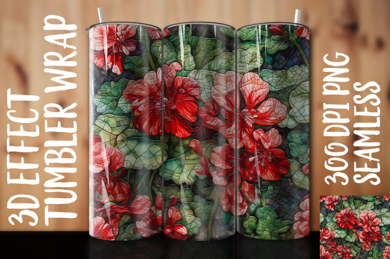 3d-geranium-tumbler-wrap