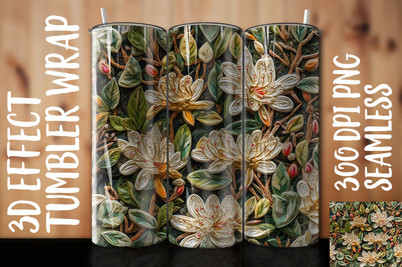 3d-honeysuckle-tumbler-wrap