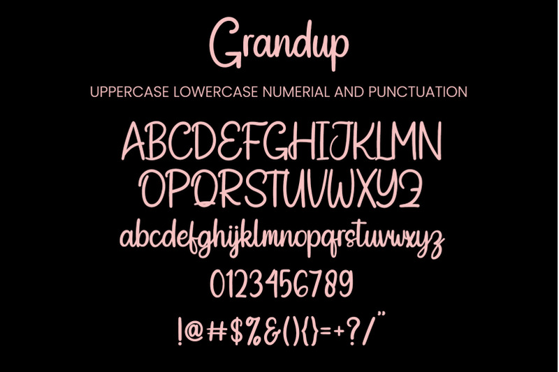 grandup-font