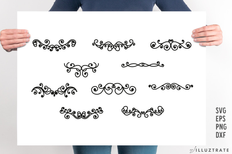 text-divider-svg-cut-file-flourish-svg-border-file