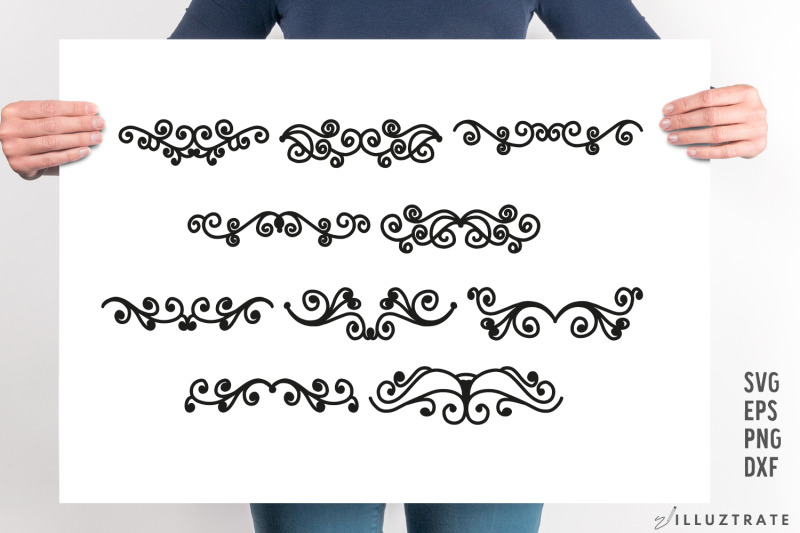 text-divider-svg-cut-file-flourish-svg-border-file