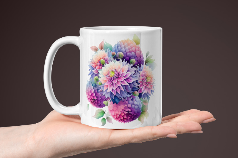 floral-sublimation-design-watercolor-dahlia-flower-png