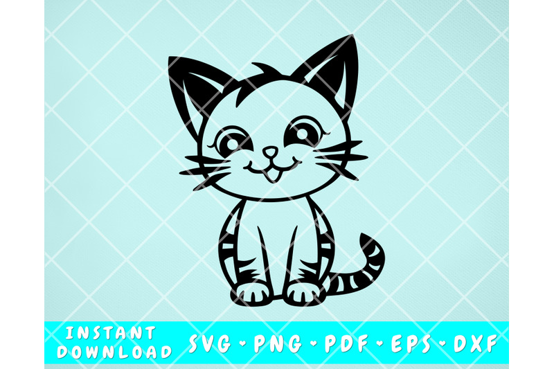 cute-cat-svg-cat-clipart-kitten-svg-cat-cut-files-for-cricut