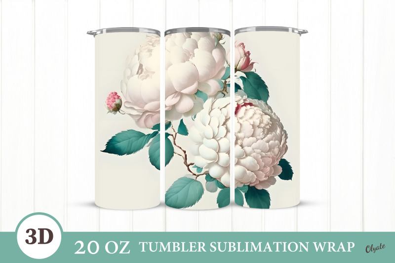 peony-tumbler-sublimation-3d-flowers-tumbler-wrap