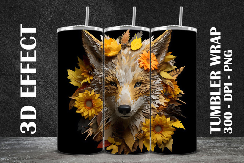 3d-coyote-tumbler-wrap