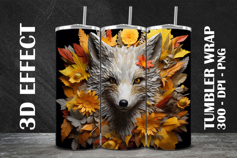 3d-grey-fox-tumbler-wrap-3