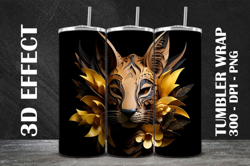 3d-caracal-tumbler-wrap