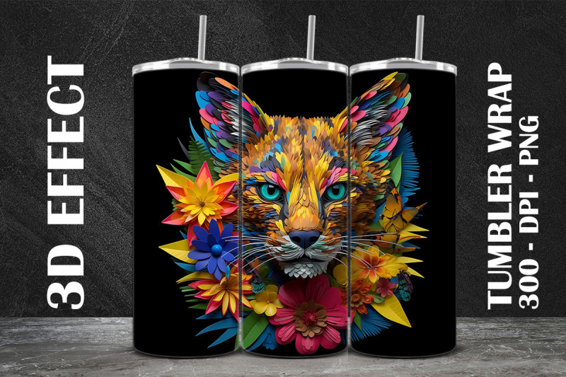 3d-african-wildcat-tumbler-wrap-2