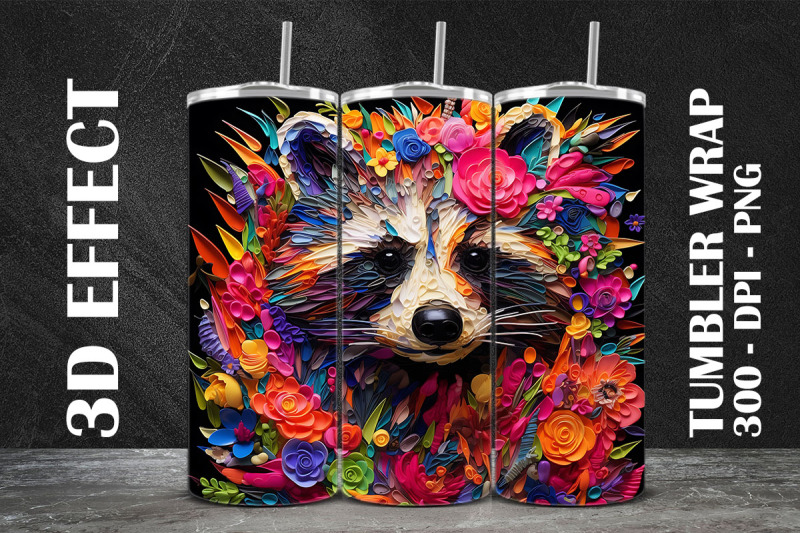 3d-raccoon-dog-tumbler-wrap-1