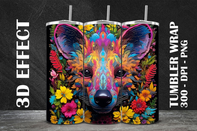 3d-spotted-hyena-tumbler-wrap-1