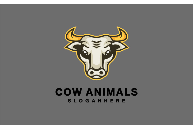 cow-head-mascot-logo-design-vector-template