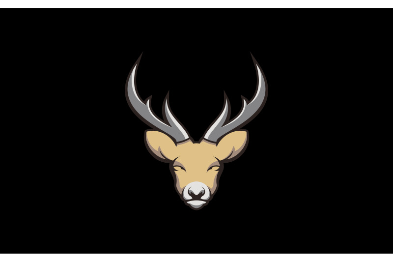 deer-head-mascot-logo-design-vector-template