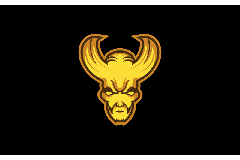 evil-devil-head-or-face-mascot-logo-design-vector-template