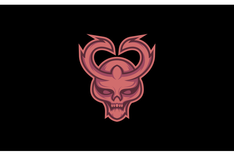 evil-devil-head-or-face-mascot-logo-design-vector-template