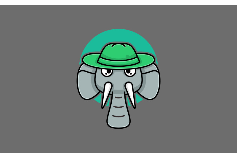 wild-elephant-head-mascot-logo-design-vector-template