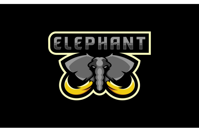 wild-elephant-head-mascot-logo-design-vector-template