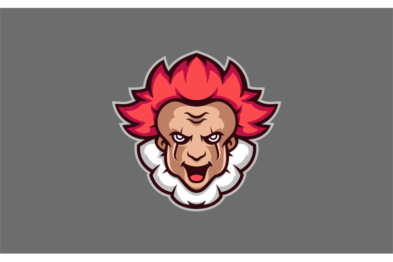 evil-clown-or-joker-head-mascot-logo-design-vector-template