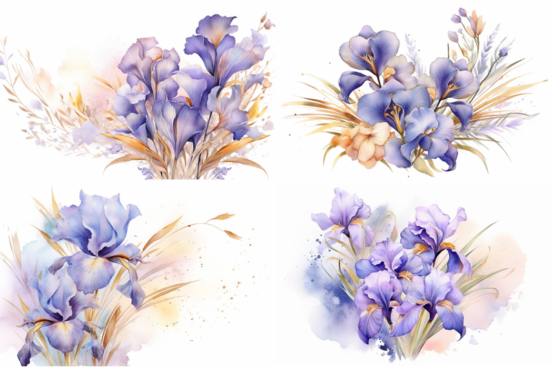 iris-symphony-watercolor-floral-masterpieces