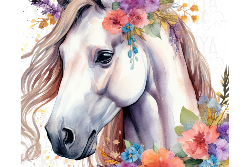 white-horse-with-flowers-png-for-sublimation