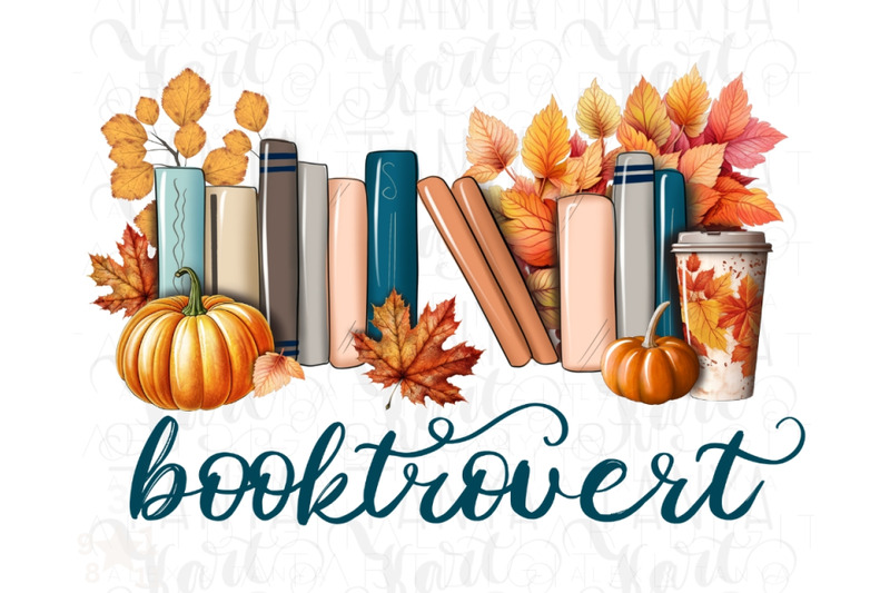 fall-fublimation-booktrovert-autumn-png-instant-download-book-reading