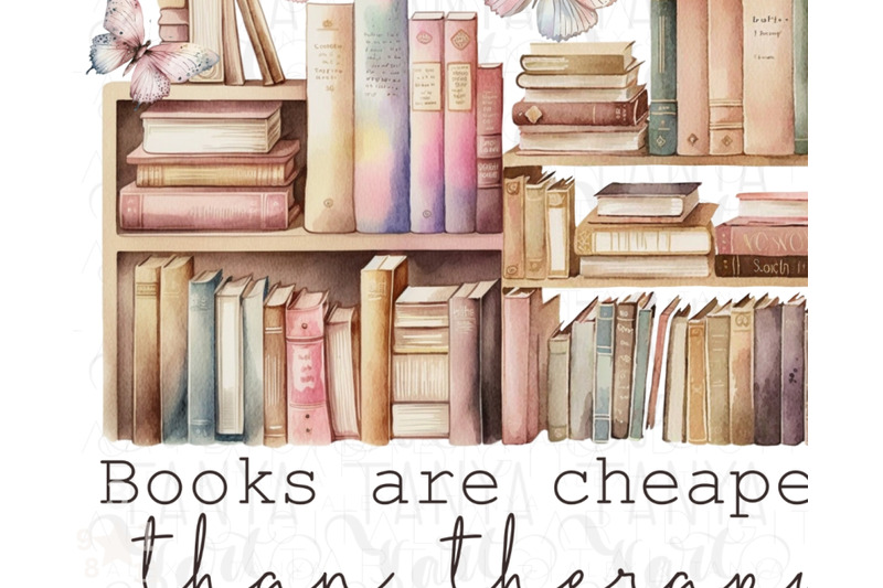 books-are-cheaper-than-therapy-png-instant-download-for-book-lovers