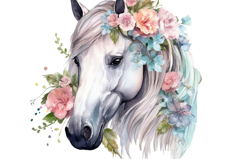 horses-with-flowers-clipart-14-png-files